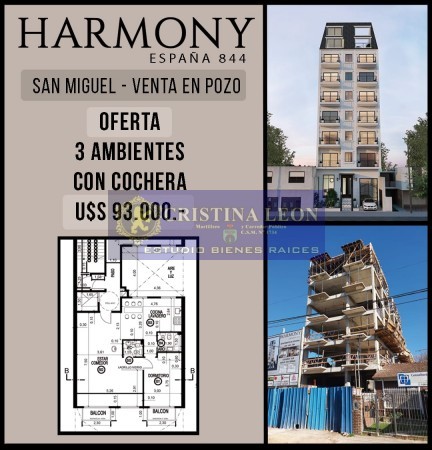 VENTA EN POZO DEPARTAMENTOS MONO/ 2 Y 3 AMB. SAN MIGUEL